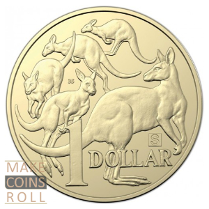 Reverse side 1 dollar Australia 2019