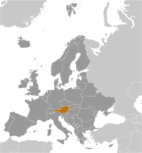 Austria locator