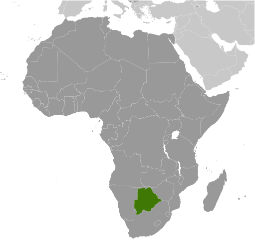 Botswana locator