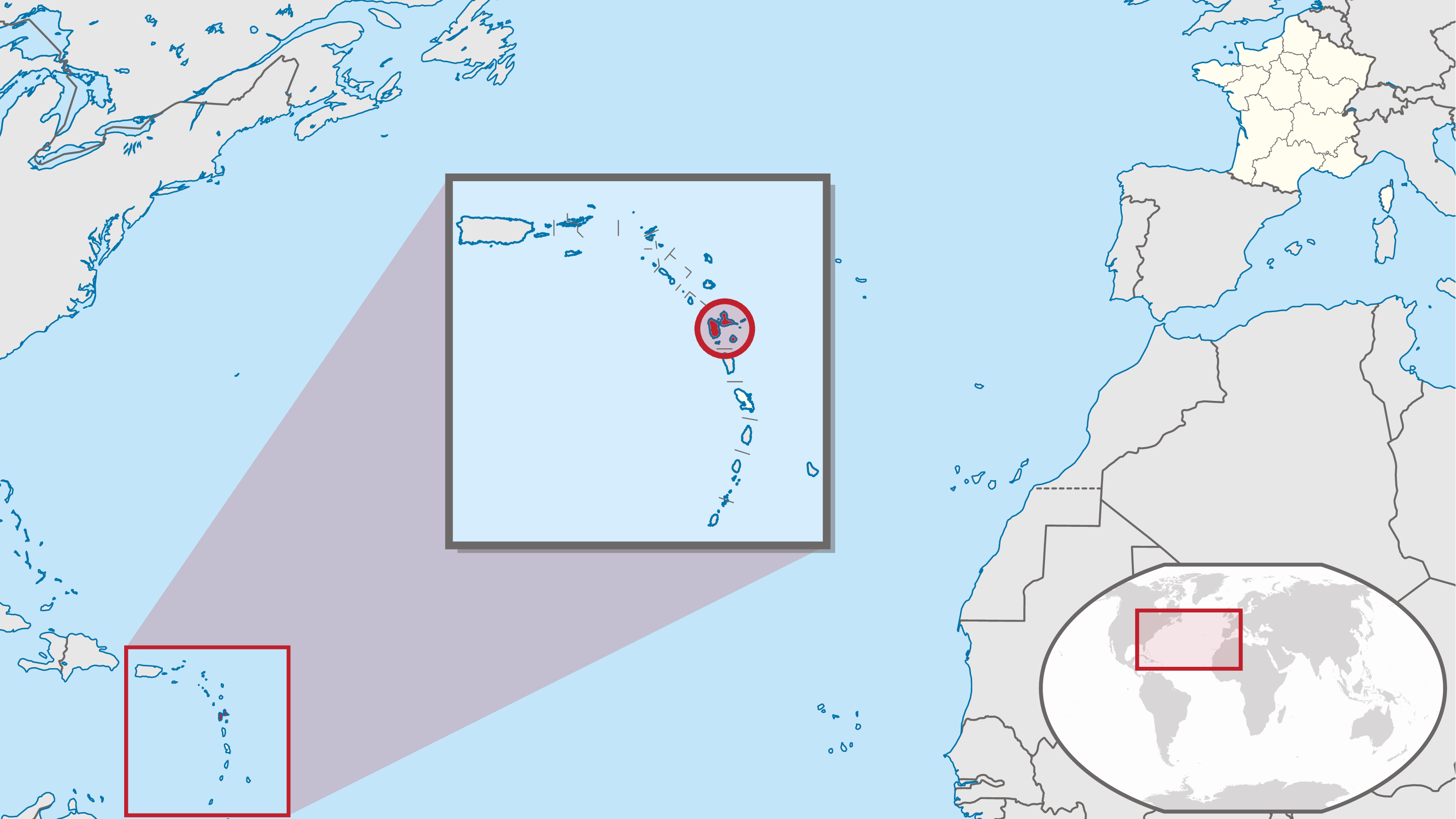 Guadeloupe locator