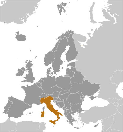 Italy locator