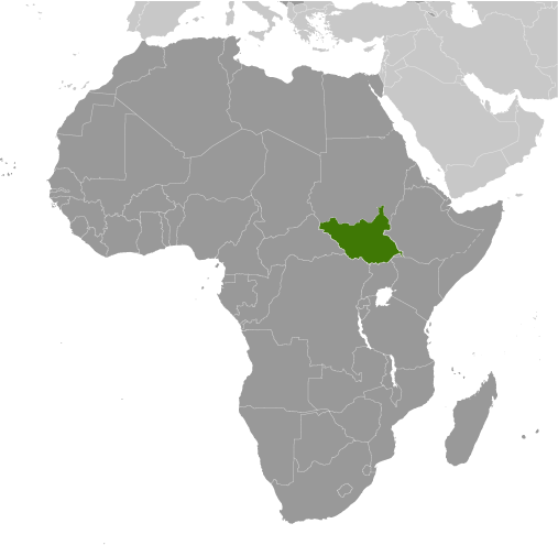 South Sudan locator