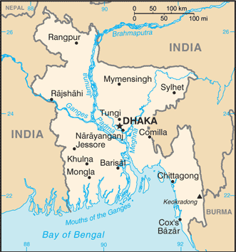 Map of Bangladesh