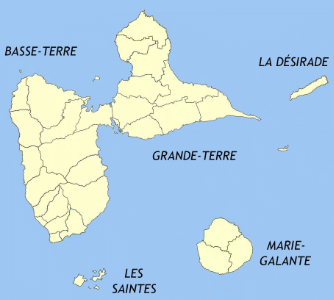 Map of Guadeloupe