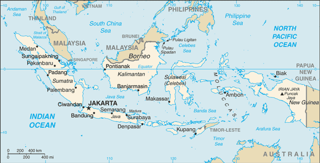 Map of Indonesia