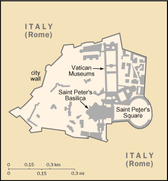 Map of Vatican City